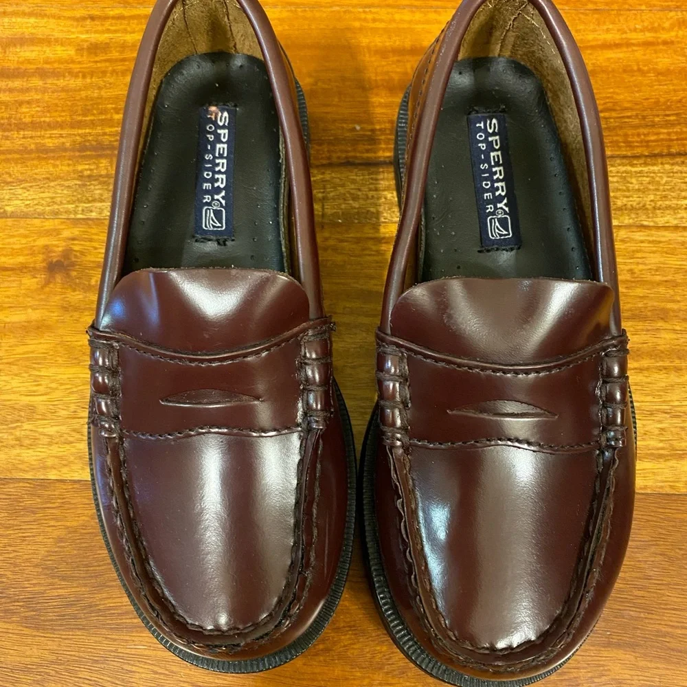 Sperry Kids Burgundy Penny Loafers